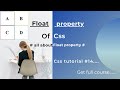 float property in css | css float property | css tutorial #14