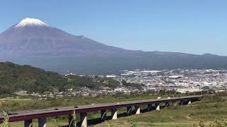 富士川SA 下り 富士山景色