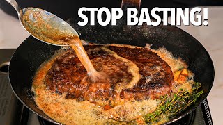 Why I STOP basting my steaks with BUTTER!
