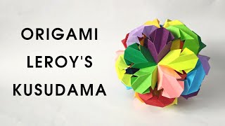 Origami LEROY'S CHRYSANTHEMUM kusudama | Paper kusudama