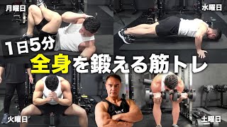 【完全版】筋トレをこれから始める人に向けて・・・門外不出の自宅トレーニング1週間分のメニュー大公開【山本式】