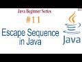 Java-11-Escape Sequence in Java || Java Programming Tutorial