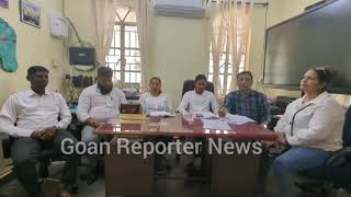 Goan Reporter:: Panch Members of Lotoulim Village Panchayat briefed media on various issues