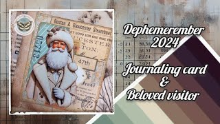 dephemerember 2024 prompt journaling card & beloved visitor