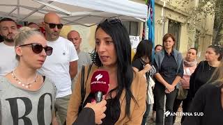 01 Ottobre 2022   Brindisi    contratto non rinnovato  La protesta dei lavoratori sanitaservice