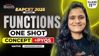 Functions Class 11 One Shot in Telugu 💯 | Complete Concepts \u0026 PYQs | EAPCET Maths | EAPCET 2025