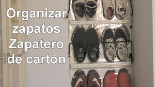 Cómo organizar zapatos con un zapatero hecho de cartón