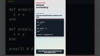 Method overloading in Ruby
