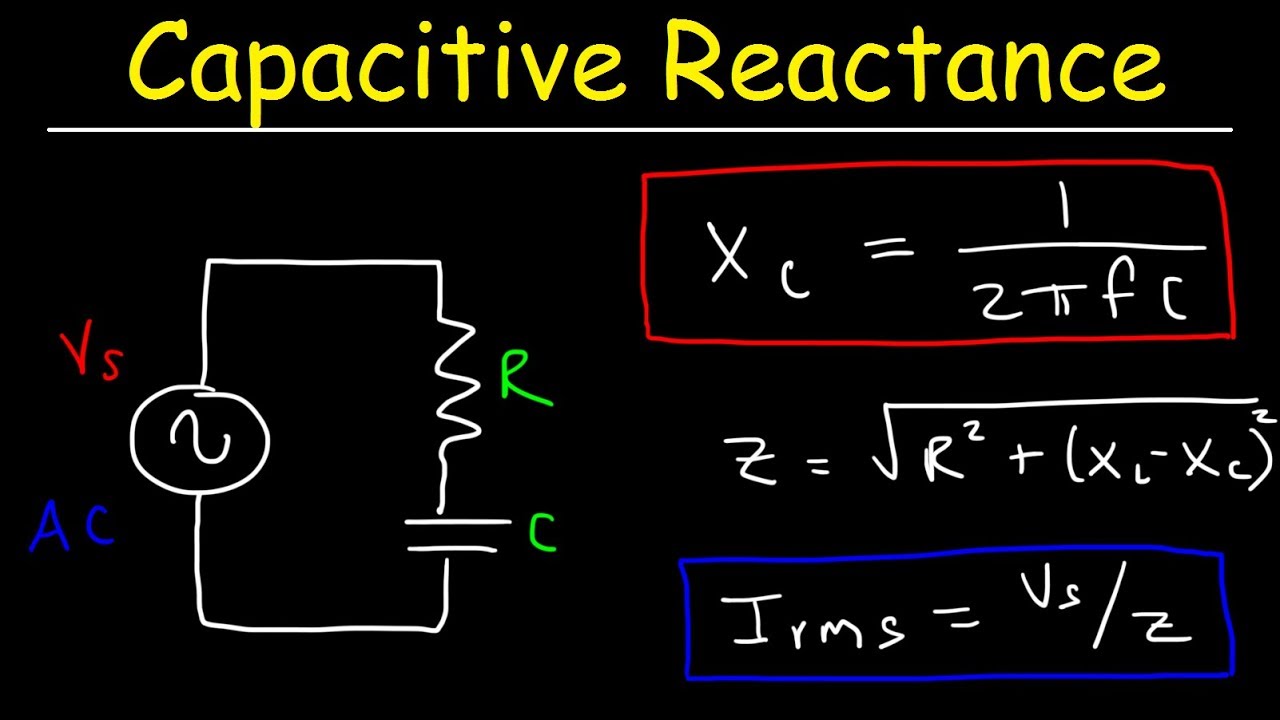 Capacitive Reactance, Impedance, Power Factor, AC Circuits, Physics ...