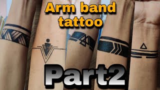 Arm band tattoo part2 || tattoo making Art || temporary tattoo