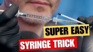 How to safely transfer filler to a BD syringe. Avoid Cross Contamination!