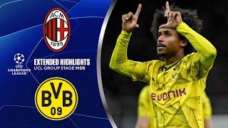 AC Milan vs. Borussia Dortmund: Extended Highlights | UCL Group Stage MD 5 | CBS Sports Golazo
