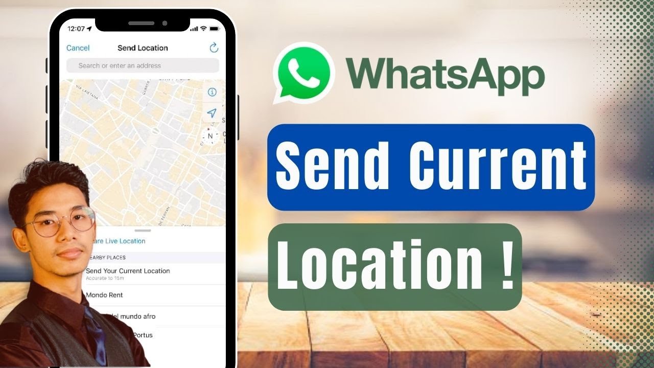 How To Send Current Location In Whatsapp Youtube