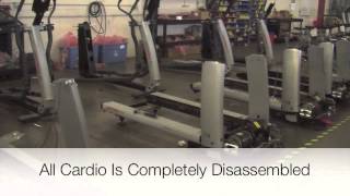 Used Gym Equipment for sale Remanufacturing Factory Video Tour