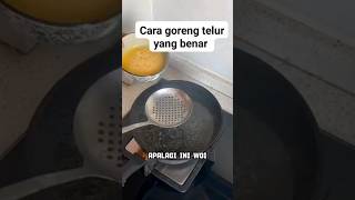 wah keren cara goreng telurnya