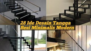 Macam-Macam Desain Tangga Besi Minimalis Modern Terbaru