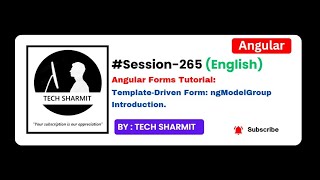 Template-Driven form - ngModelGroup Introduction | Angular tutorial in English (Session-265)