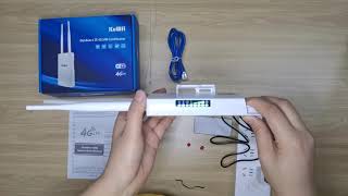 kuwfi outdoor 4G lte router for ip camera.-how to setup