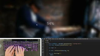ASMR Programming - Blurry Loading using HTML CSS and JavaScript - No Talking