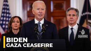 US, Israeli pressure on Hamas led to Gaza ceasefire: Biden