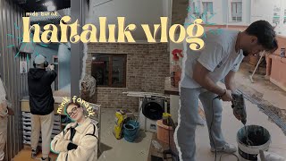 Tadilat Temizliği 🧽, Büyük İddia 🤯, Duvar Panellerini Takmak | HAFTALIK VLOG