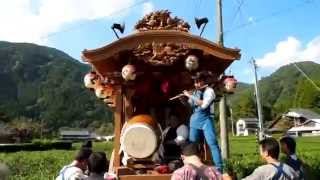 天竜区春野町里原天神神社祭典2014 天神社