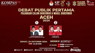 LIVE – Debat Publik Pertama Calon Gubernur dan Wakil Gubernur Aceh 2024