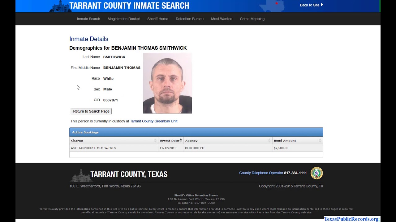 Texas Mugshots (Search Prison And Jail Mugshots Direct). - YouTube