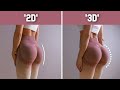 From 2D to 3D BOOTY - Repeat This Workout 2x! Fuller & Thicker Butt, No Equipment, At Home Workout