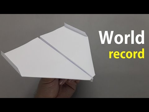 How to fold the world record paper airplane How to fold the world record paper airplane