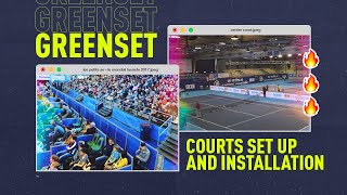 Greenset gets the courts ready for the Les Petits As 2017 😍