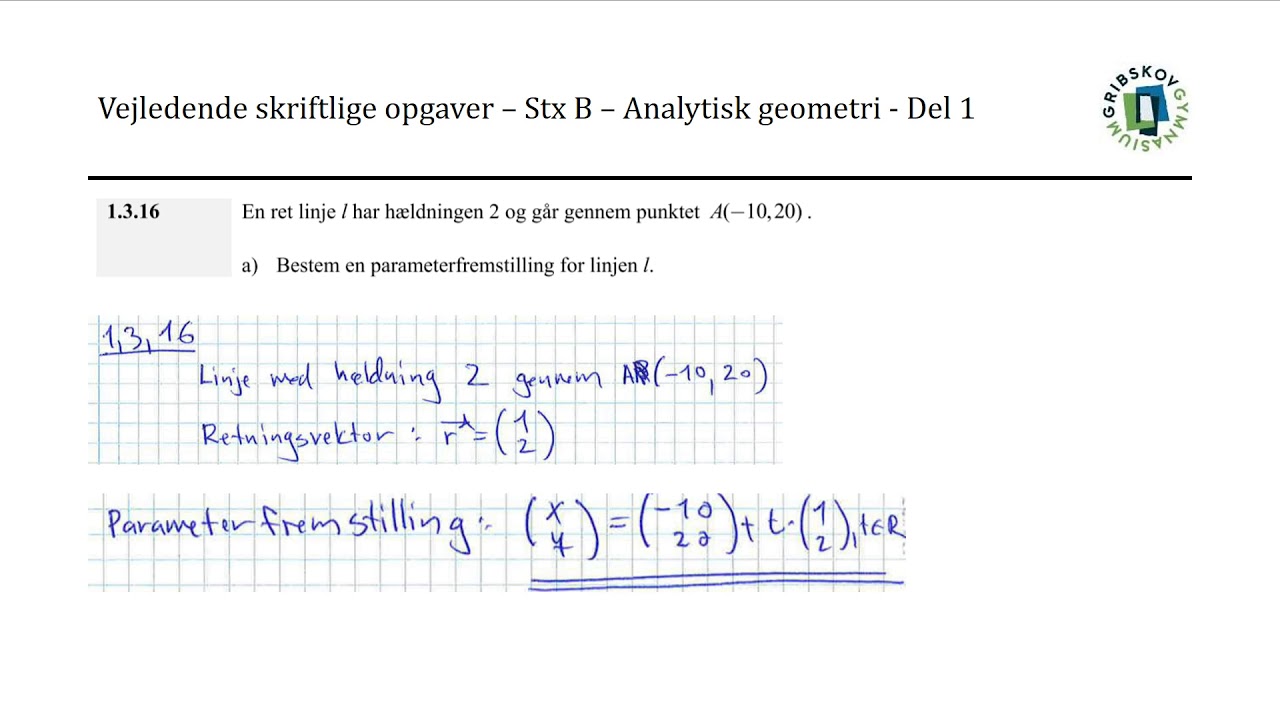 Vejledende Skriftlige Opgaver - STX B - 1 3 16 - YouTube