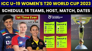 ICC U-19 Women's T20 World Cup 2023 Full Schedule, Fixtures, Teams, Host Nation, Dates, Timing