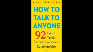 How to Talk to Anyone By Leil Lowndes | Book Summary