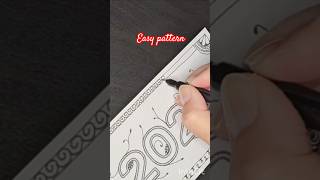 Easy pattern #zendoodle #feelgood #zenart #zentangle #2025 #relax #asmr #happy