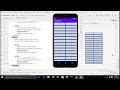 how to set table layout in android studio?Table layout in android studio?
