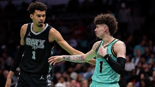 웸반야마 울린 라멜로 볼의 chill한 농구 | NBA 샌안토니오 VS 샬럿