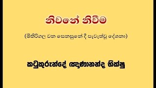 නිවනේ නිවීම 20 - Katukurunde Nanananda Bhikkhu