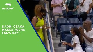 Naomi Osaka Gives Young Fan an Olympic Pin! | 2021 US Open