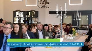 Konferencja “Powiat żuromiński bliżej mieszkańców” (15.03.2019)