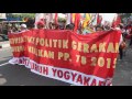 mayday2016 ratusan buruh gelar longmarch di kawasan malioboro