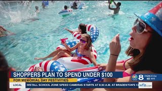 Shoppers plan to spend less than $100 for Memorial Day, survey says