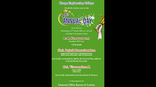 40TH ANNUAL DAY @ KONGU  ENGINEERING COLLEGE ON 27.03.2024