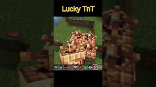 Minecraft Lucky TnT Fun! #minecraft #minecraftshorts #Minecraft