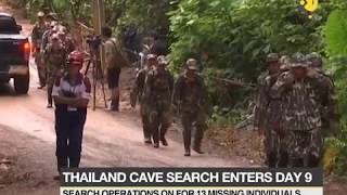 Thailand: Divers search flooded cave for missing Thai schoolboys