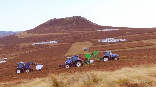 Heather Cutting on Win Hill in Derbyshire to Regenerate Moorland