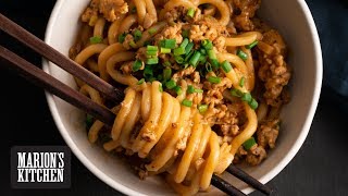 Quick Chicken and Peanut Udon - Marion's Kitchen