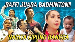 CIPUNG DOAIN PAPA RAFFI TANDING BADMINTON!!! SURABAYA HEBOH RATUSAN FANS DUKUNG RAFFI