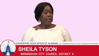 Shelia Tyson: City Council District 6 Candidate