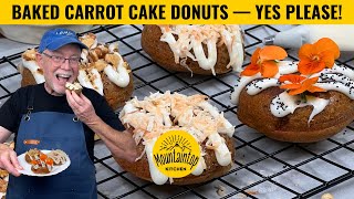 Melt-in-Your-Mouth Baked Carrot Cake Donuts — Better than Fried | Mountaintop Kitchen